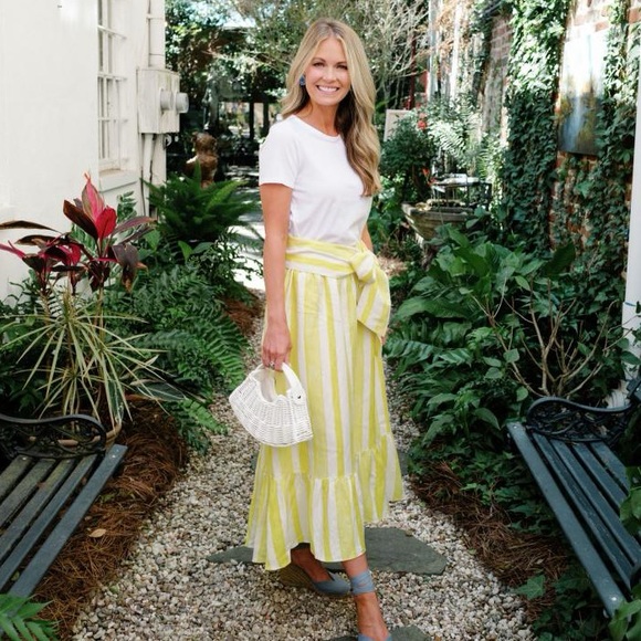 Tuckernuck Dresses & Skirts - Yellow Cabana Stripe Hampton Skirt – Tuckernuck x Cameran Eubanks Wimberly XS
